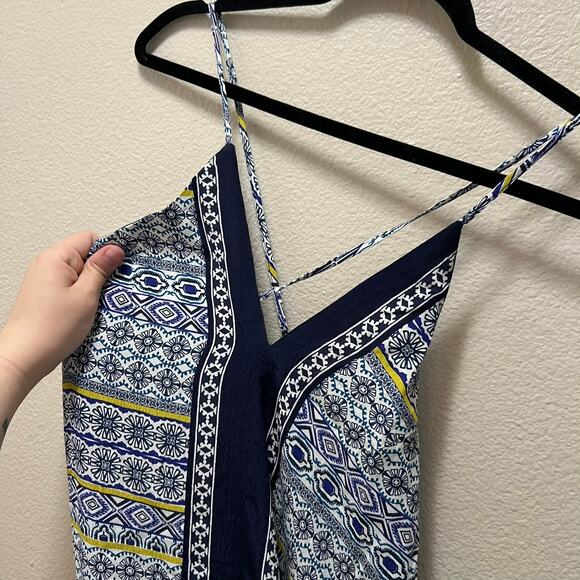 ASTR The Label Navy Multi Medallion Coastal Beach Tie Back Maxi Dress NWT Sz M - Picture 3 of 11